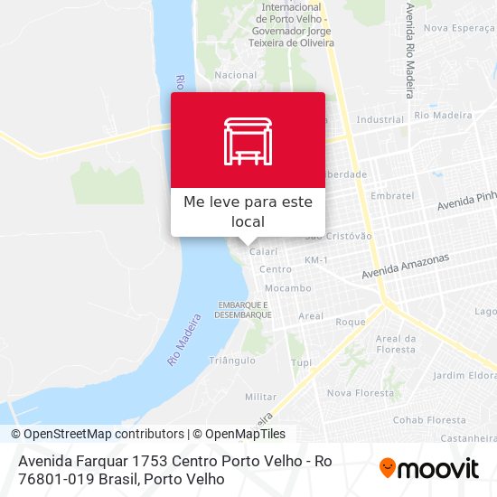 Avenida Farquar 1753 Centro Porto Velho - Ro 76801-019 Brasil mapa