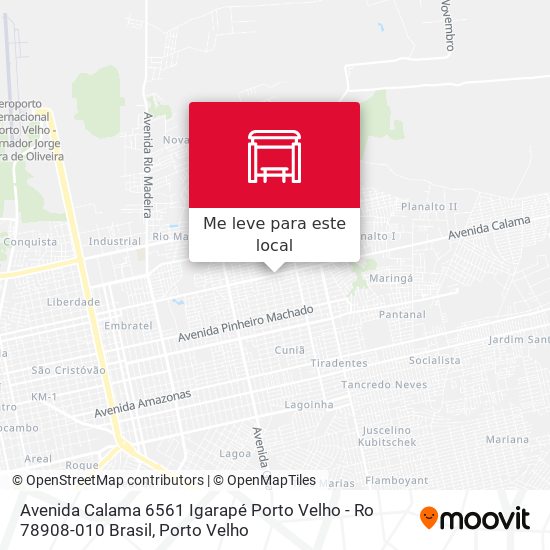 Avenida Calama 6561 Igarapé Porto Velho - Ro 78908-010 Brasil mapa