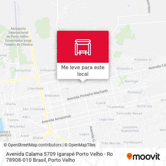 Avenida Calama 5709 Igarapé Porto Velho - Ro 78908-010 Brasil mapa