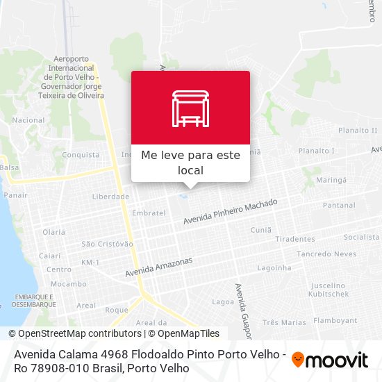 Avenida Calama 4968 Flodoaldo Pinto Porto Velho - Ro 78908-010 Brasil mapa