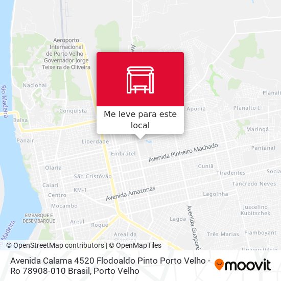 Avenida Calama 4520 Flodoaldo Pinto Porto Velho - Ro 78908-010 Brasil mapa