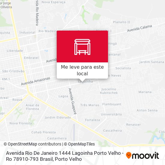 Avenida Rio De Janeiro 1444 Lagoinha Porto Velho - Ro 78910-793 Brasil mapa