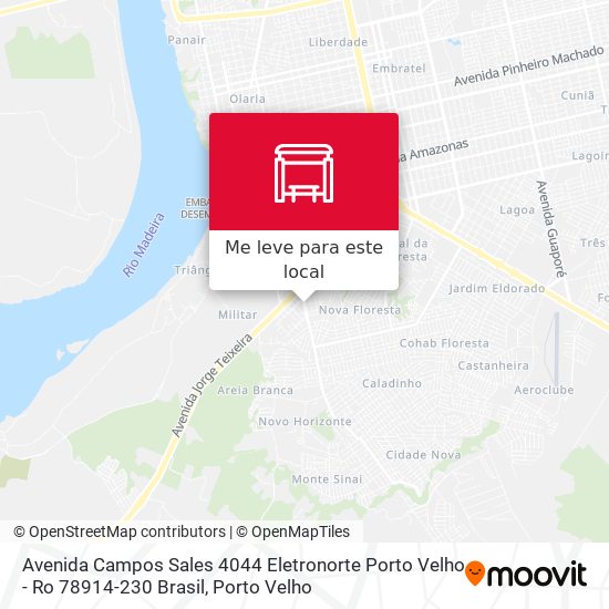 Avenida Campos Sales 4044 Eletronorte Porto Velho - Ro 78914-230 Brasil mapa