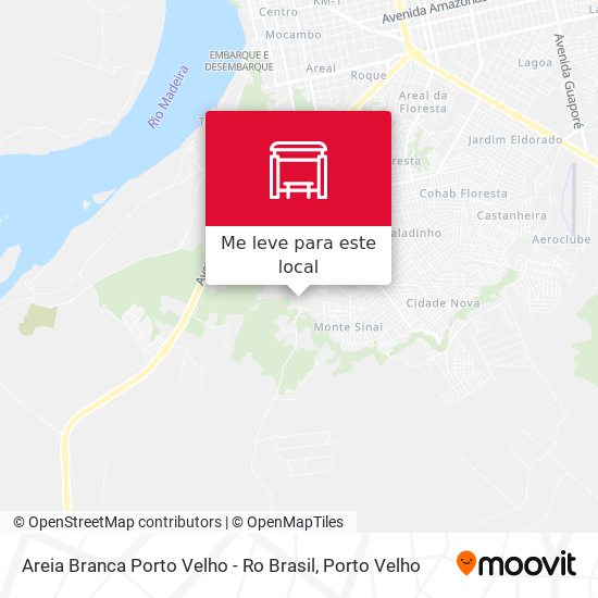 Areia Branca Porto Velho - Ro Brasil mapa