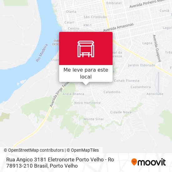 Rua Angico 3181 Eletronorte Porto Velho - Ro 78913-210 Brasil mapa