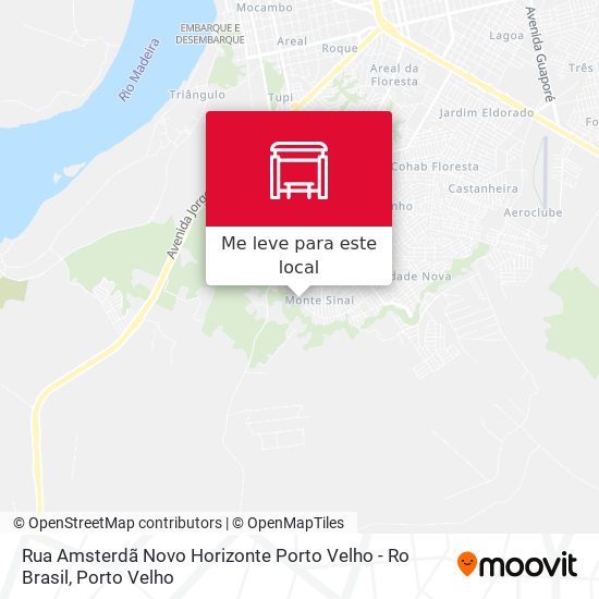 Rua Amsterdã Novo Horizonte Porto Velho - Ro Brasil mapa