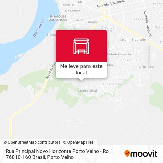 Rua Principal Novo Horizonte Porto Velho - Ro 76810-160 Brasil mapa