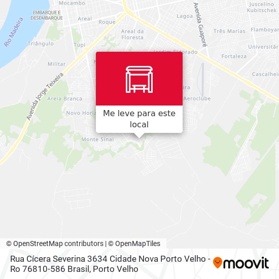 Rua Cícera Severina 3634 Cidade Nova Porto Velho - Ro 76810-586 Brasil mapa