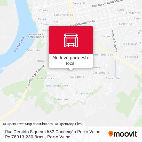 Rua Geraldo Siqueira 682 Conceição Porto Velho - Ro 78913-230 Brasil mapa