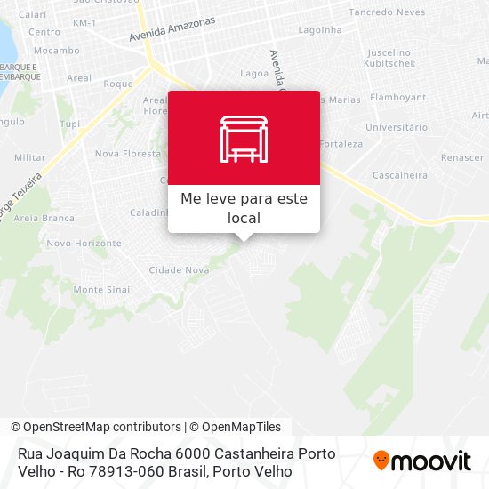 Rua Joaquim Da Rocha 6000 Castanheira Porto Velho - Ro 78913-060 Brasil mapa