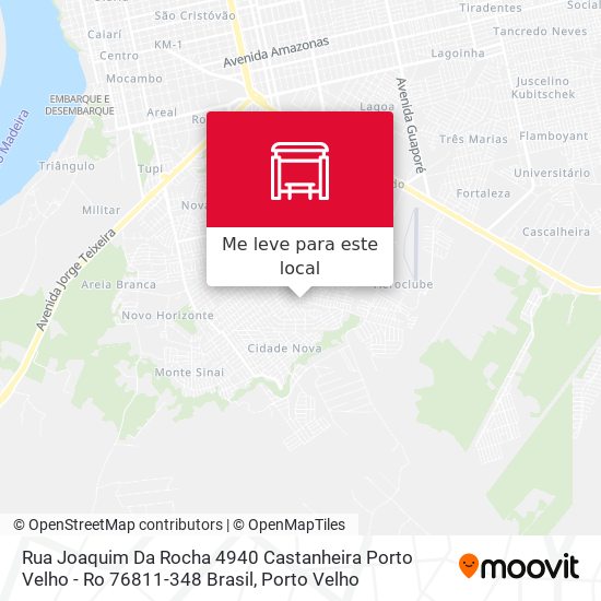 Rua Joaquim Da Rocha 4940 Castanheira Porto Velho - Ro 76811-348 Brasil mapa