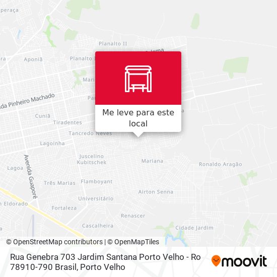 Rua Genebra 703 Jardim Santana Porto Velho - Ro 78910-790 Brasil mapa