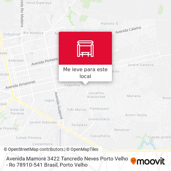 Avenida Mamoré 3422 Tancredo Neves Porto Velho - Ro 78910-541 Brasil mapa