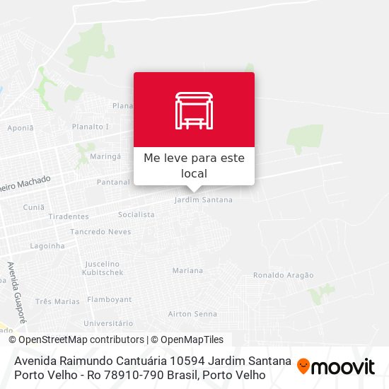 Avenida Raimundo Cantuária 10594 Jardim Santana Porto Velho - Ro 78910-790 Brasil mapa