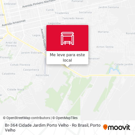 Br-364 Cidade Jardim Porto Velho - Ro Brasil mapa