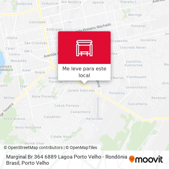 Marginal Br 364 6889 Lagoa Porto Velho - Rondônia Brasil mapa