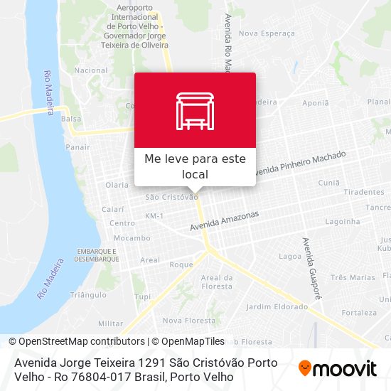 Avenida Jorge Teixeira 1291 São Cristóvão Porto Velho - Ro 76804-017 Brasil mapa