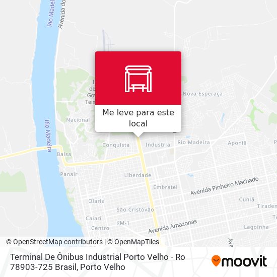 Terminal De Ônibus Industrial Porto Velho - Ro 78903-725 Brasil mapa