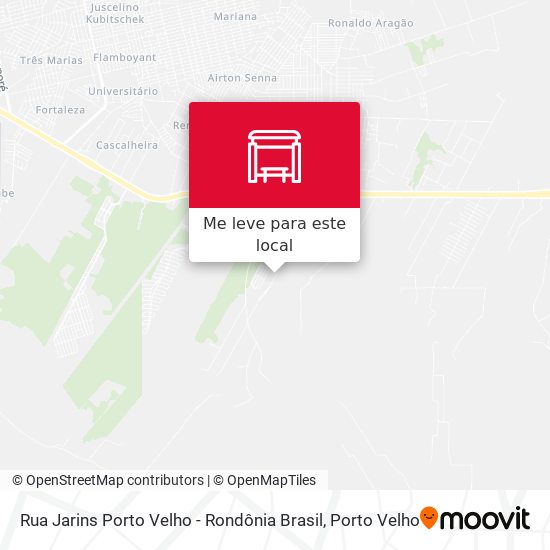 Rua Jarins Porto Velho - Rondônia Brasil mapa
