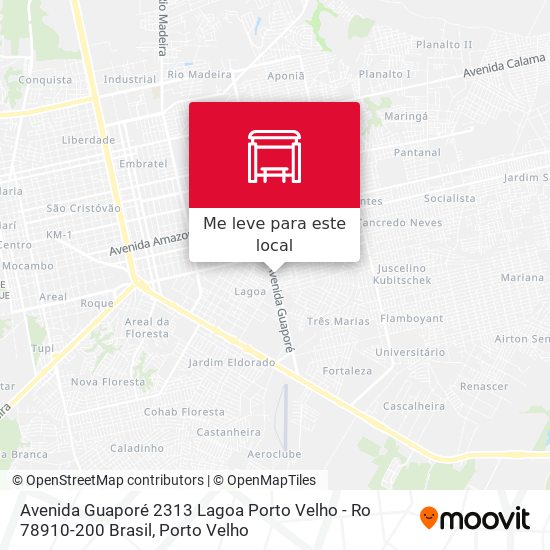 Avenida Guaporé 2313 Lagoa Porto Velho - Ro 78910-200 Brasil mapa