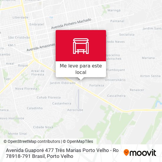 Avenida Guaporé 477 Três Marias Porto Velho - Ro 78918-791 Brasil mapa