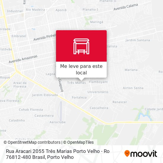 Rua Aracari 2055 Três Marias Porto Velho - Ro 76812-480 Brasil mapa