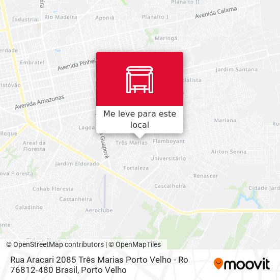 Rua Aracari 2085 Três Marias Porto Velho - Ro 76812-480 Brasil mapa