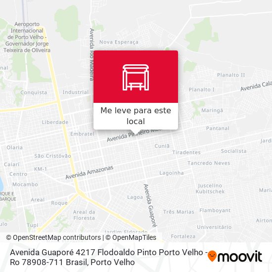 Avenida Guaporé 4217 Flodoaldo Pinto Porto Velho - Ro 78908-711 Brasil mapa