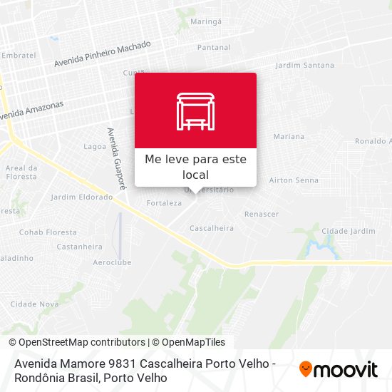 Avenida Mamore 9831 Cascalheira Porto Velho - Rondônia Brasil mapa