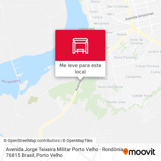 Avenida Jorge Teixeira Militar Porto Velho - Rondônia 76815 Brasil mapa