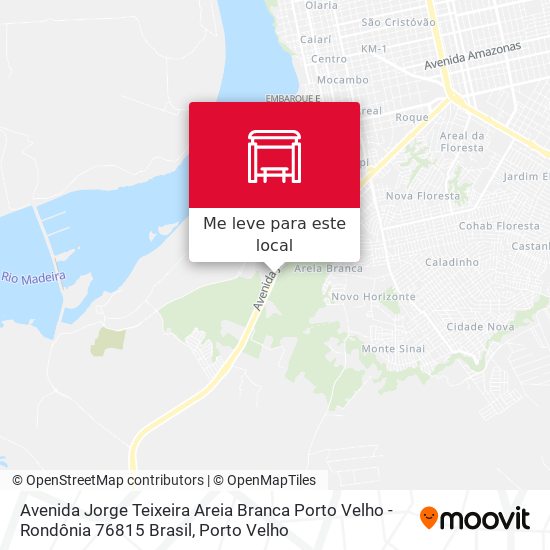 Avenida Jorge Teixeira Areia Branca Porto Velho - Rondônia 76815 Brasil mapa