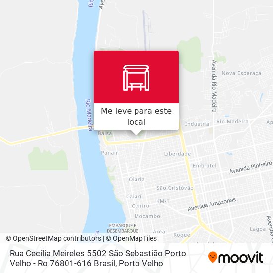 Rua Cecília Meireles 5502 São Sebastião Porto Velho - Ro 76801-616 Brasil mapa