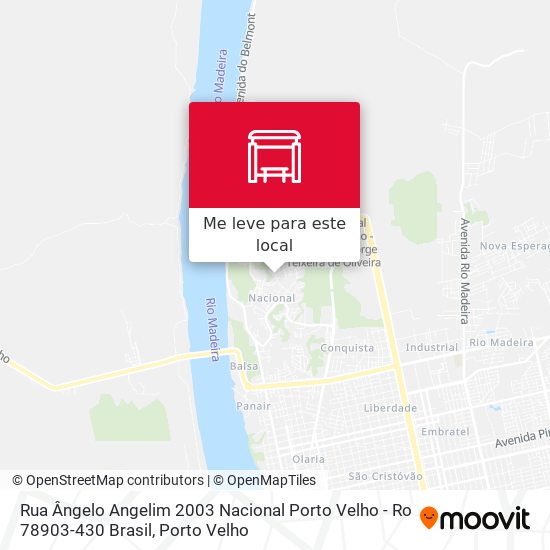 Rua Ângelo Angelim 2003 Nacional Porto Velho - Ro 78903-430 Brasil mapa