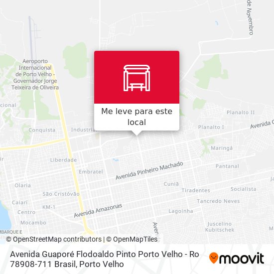 Avenida Guaporé Flodoaldo Pinto Porto Velho - Ro 78908-711 Brasil mapa