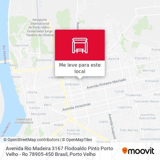 Avenida Rio Madeira 3167 Flodoaldo Pinto Porto Velho - Ro 78905-450 Brasil mapa