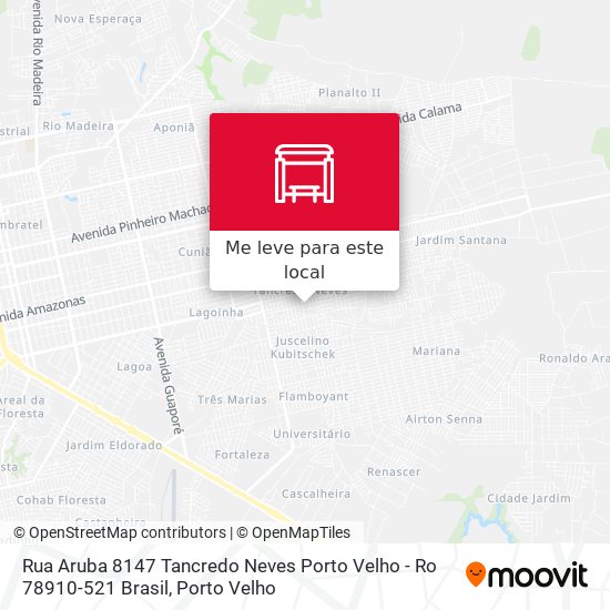 Rua Aruba 8147 Tancredo Neves Porto Velho - Ro 78910-521 Brasil mapa