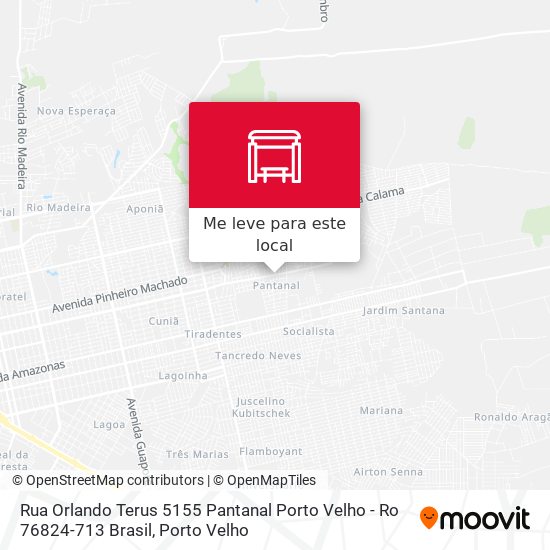 Rua Orlando Terus 5155 Pantanal Porto Velho - Ro 76824-713 Brasil mapa