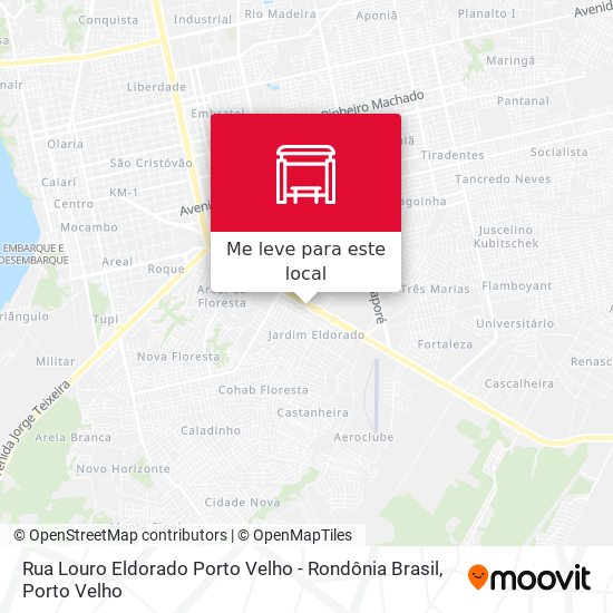 Rua Louro Eldorado Porto Velho - Rondônia Brasil mapa