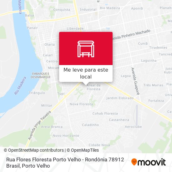 Rua Flores Floresta Porto Velho - Rondônia 78912 Brasil mapa