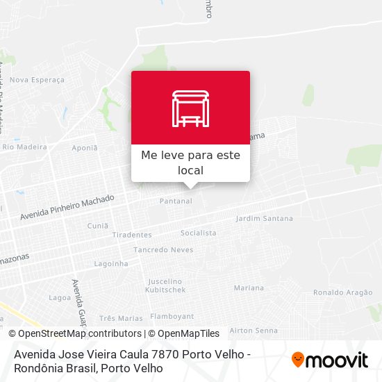 Avenida Jose Vieira Caula 7870 Porto Velho - Rondônia Brasil mapa