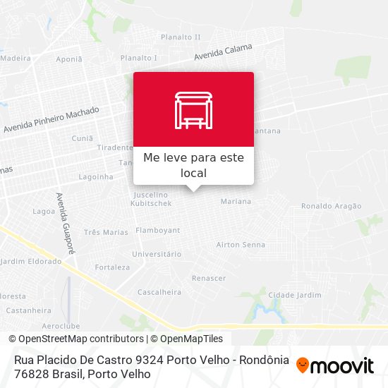 Rua Placido De Castro 9324 Porto Velho - Rondônia 76828 Brasil mapa
