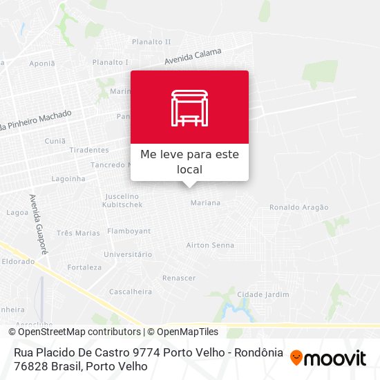 Rua Placido De Castro 9774 Porto Velho - Rondônia 76828 Brasil mapa