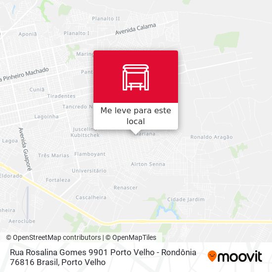 Rua Rosalina Gomes 9901 Porto Velho - Rondônia 76816 Brasil mapa