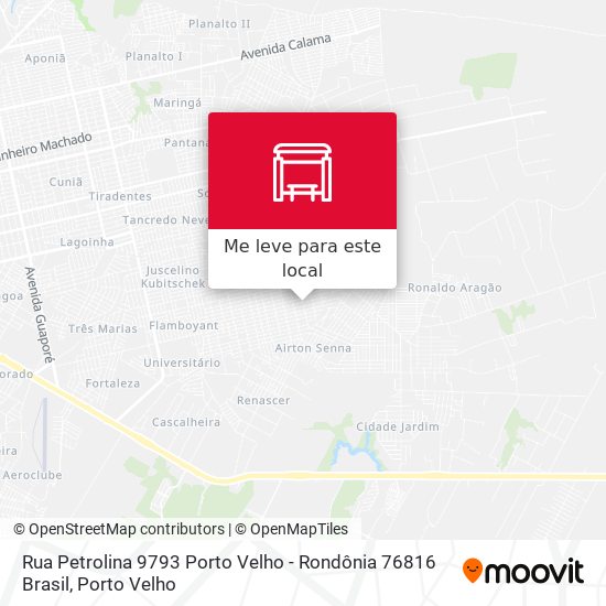 Rua Petrolina 9793 Porto Velho - Rondônia 76816 Brasil mapa