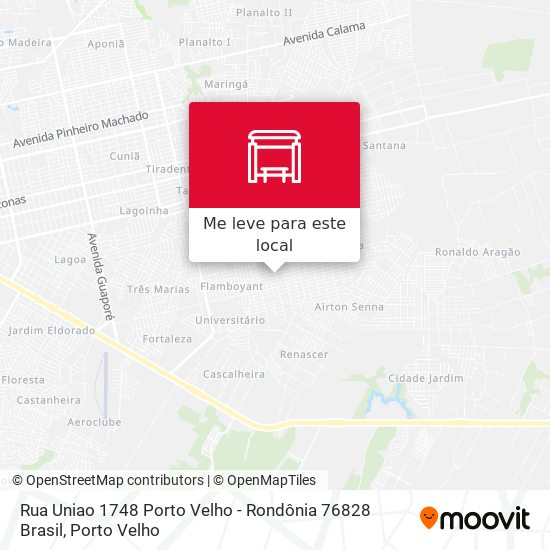 Rua Uniao 1748 Porto Velho - Rondônia 76828 Brasil mapa