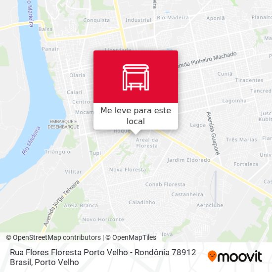 Rua Flores Floresta Porto Velho - Rondônia 78912 Brasil mapa