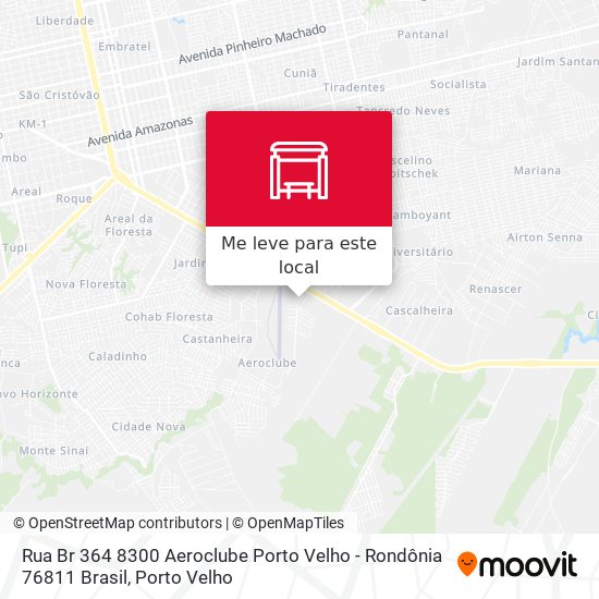 Rua Br 364 8300 Aeroclube Porto Velho - Rondônia 76811 Brasil mapa