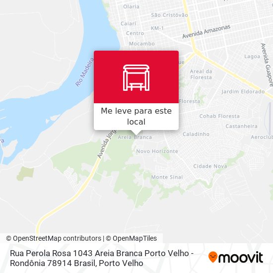 Rua Perola Rosa 1043 Areia Branca Porto Velho - Rondônia 78914 Brasil mapa