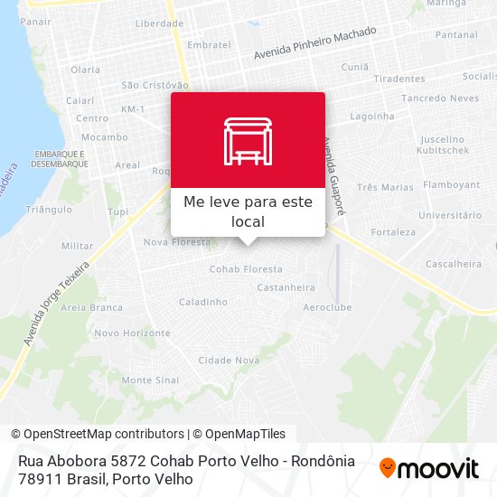 Rua Abobora 5872 Cohab Porto Velho - Rondônia 78911 Brasil mapa