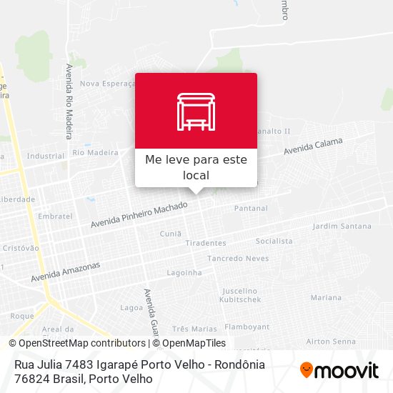 Rua Julia 7483 Igarapé Porto Velho - Rondônia 76824 Brasil mapa